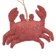 Load image into Gallery viewer, Crab Ornament Felt Ornament
