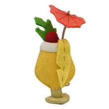 Load image into Gallery viewer, Pina Colada Felt Ornament
