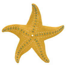 Load image into Gallery viewer, Starfish Tree Topper Felt Ornament
