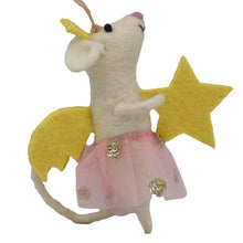 Load image into Gallery viewer, Star Fairy Mouse Felt Ornament
