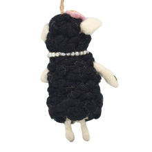 Load image into Gallery viewer, Black Sheep Felt Ornament
