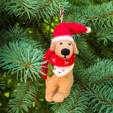 Load image into Gallery viewer, Big Dog Golden Lab Felt Christmas Ornament
