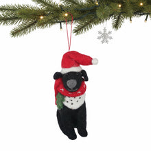 Load image into Gallery viewer, Big Dog Black Lab Felt Christmas Ornament
