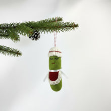 Load image into Gallery viewer, Mrs. Claus Pickle Felt Ornament

