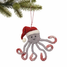 Load image into Gallery viewer, Octopus Felt Ornament
