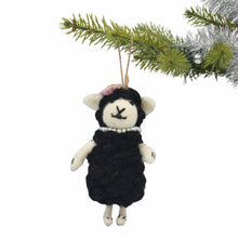 Load image into Gallery viewer, Black Sheep Felt Ornament

