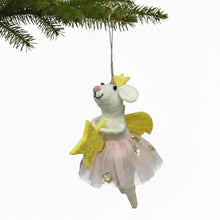 Load image into Gallery viewer, Star Fairy Mouse Felt Ornament
