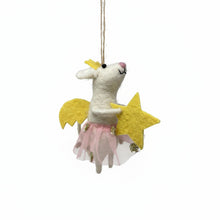 Load image into Gallery viewer, Star Fairy Mouse Felt Ornament
