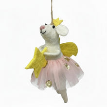 Load image into Gallery viewer, Star Fairy Mouse Felt Ornament
