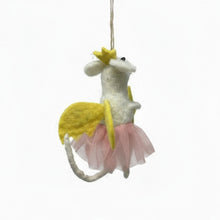 Load image into Gallery viewer, Star Fairy Mouse Felt Ornament
