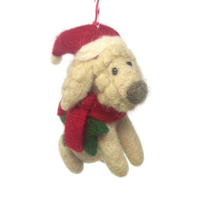Load image into Gallery viewer, Big Dog Labradoodle Felt Christmas Ornament
