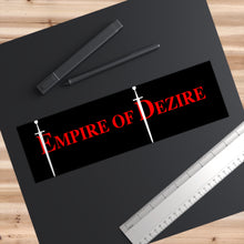Load image into Gallery viewer, EOD Bumper Sticker red with Swords
