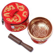 Load image into Gallery viewer, Mini Singing Bowl Gift Set - Red
