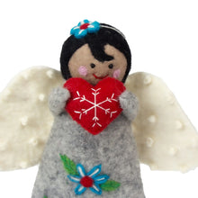 Load image into Gallery viewer, Christmas Tree Topper or Tabletop Decor, Angel Topper Turquoise - 11 inch Tall
