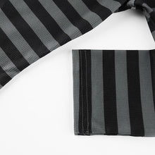 Load image into Gallery viewer, Goth Print Tops Stripe Cute T-Shirts Dark Academia Techwear Button Up V Neck Half Sleeve Sweat Shirts
