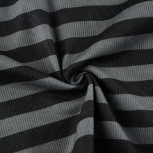 Load image into Gallery viewer, Goth Print Tops Stripe Cute T-Shirts Dark Academia Techwear Button Up V Neck Half Sleeve Sweat Shirts

