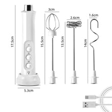Load image into Gallery viewer, Drink Mixer Portable Rechargeable Electric Milk Frother Foam Maker For
