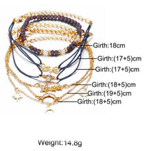 Load image into Gallery viewer, Crystal Celestial Marble 6 Piece Bracelet Set

