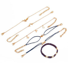 Load image into Gallery viewer, Crystal Celestial Marble 6 Piece Bracelet Set
