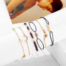 Load image into Gallery viewer, Crystal Celestial Marble 6 Piece Bracelet Set
