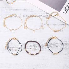 Load image into Gallery viewer, Crystal Celestial Marble 6 Piece Bracelet Set
