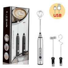Load image into Gallery viewer, Drink Mixer Portable Rechargeable Electric Milk Frother Foam Maker For
