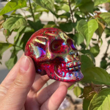 Load image into Gallery viewer, 7cm Wholesale Gemstones Carvings Crystal Animals Carvings Stones Craft Crystal Healing Stones Aura Color Crystal Skulls
