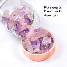 Load image into Gallery viewer, Natural Crystal Elixir Bottles Gemstone Glass Therapy Stone Tea Filter

