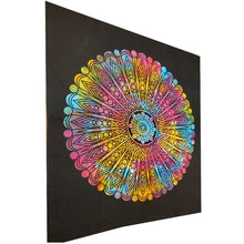 Load image into Gallery viewer, Chakra Wheel Mandala Pattern Tapestry
