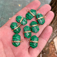 Load image into Gallery viewer, Healing Natural Crystal Stone Pendant Charm With Cutting Process For Jewelry Making Necklace Earring Accessories Handmade Bulk

