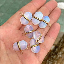 Load image into Gallery viewer, Healing Natural Crystal Stone Pendant Charm With Cutting Process For Jewelry Making Necklace Earring Accessories Handmade Bulk
