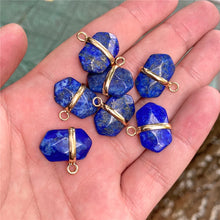 Load image into Gallery viewer, Healing Natural Crystal Stone Pendant Charm With Cutting Process For Jewelry Making Necklace Earring Accessories Handmade Bulk
