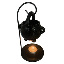 Load image into Gallery viewer, Hanging Cauldron Wax Burner Witch Caldron Pot Candle Holder Witchcraft Supplies Essential Oil Incense Aroma Diffuser Home Decor
