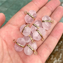 Load image into Gallery viewer, Healing Natural Crystal Stone Pendant Charm With Cutting Process For Jewelry Making Necklace Earring Accessories Handmade Bulk
