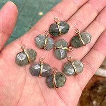 Load image into Gallery viewer, Healing Natural Crystal Stone Pendant Charm With Cutting Process For Jewelry Making Necklace Earring Accessories Handmade Bulk

