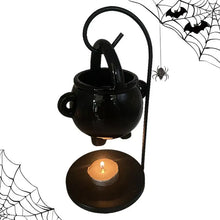 Load image into Gallery viewer, Hanging Cauldron Wax Burner Witch Caldron Pot Candle Holder Witchcraft Supplies Essential Oil Incense Aroma Diffuser Home Decor
