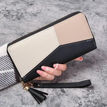 Load image into Gallery viewer, Fashion Zipper Wallets Womens Long Purses Handbags Coin Purse Cards Holder PU Leather Billfold Wallet

