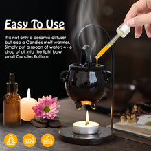 Load image into Gallery viewer, Ceramic Essential Oil Burner Melt Gift Furnace Warmer Tealight Candles Holder Diffuser for Living Room Housewarming Home Decor
