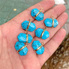 Load image into Gallery viewer, Healing Natural Crystal Stone Pendant Charm With Cutting Process For Jewelry Making Necklace Earring Accessories Handmade Bulk
