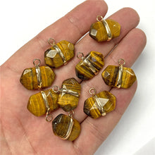 Load image into Gallery viewer, Healing Natural Crystal Stone Pendant Charm With Cutting Process For Jewelry Making Necklace Earring Accessories Handmade Bulk
