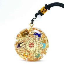 Load image into Gallery viewer, Crystals Energy Generator Orgone Pendant Necklace Healing Reiki Chakra Generato Gift
