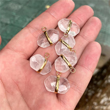 Load image into Gallery viewer, Healing Natural Crystal Stone Pendant Charm With Cutting Process For Jewelry Making Necklace Earring Accessories Handmade Bulk
