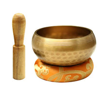 Load image into Gallery viewer, Nepal Tibetan Buddhist Bowl Handmade Singing Bowl Set Cushion Mallet
