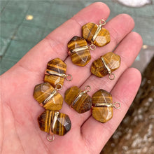 Load image into Gallery viewer, Healing Natural Crystal Stone Pendant Charm With Cutting Process For Jewelry Making Necklace Earring Accessories Handmade Bulk
