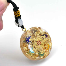 Load image into Gallery viewer, Crystals Energy Generator Orgone Pendant Necklace Healing Reiki Chakra Generato Gift
