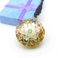 Load image into Gallery viewer, Crystals Energy Generator Orgone Pendant Necklace Healing Reiki Chakra Generato Gift
