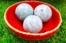 Load image into Gallery viewer, Natural Ruby Zosite Sphere Round Crystal Ball Healing Sphere
