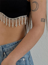 Load image into Gallery viewer, Elegant Solid Irregualr Knitted Tanks Tassel Tanks Crop Top
