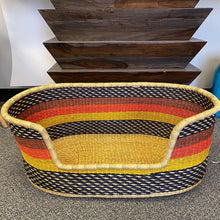 Load image into Gallery viewer, Handwoven Bolga Ghana Dog Bed - COLORS WILL VARY

