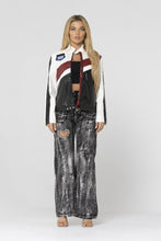 Load image into Gallery viewer, Color Block Pu Leather Jacket
